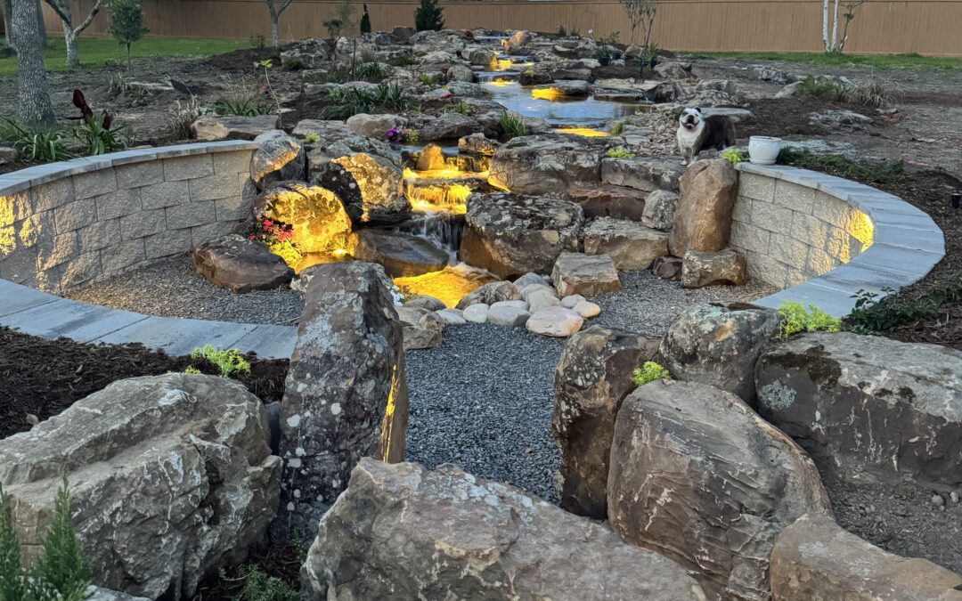 Designing a Unified Outdoor Space: Patios, Walkways, and Water Features
